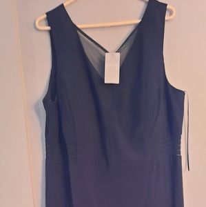 Laura black side peekaboo evening gown